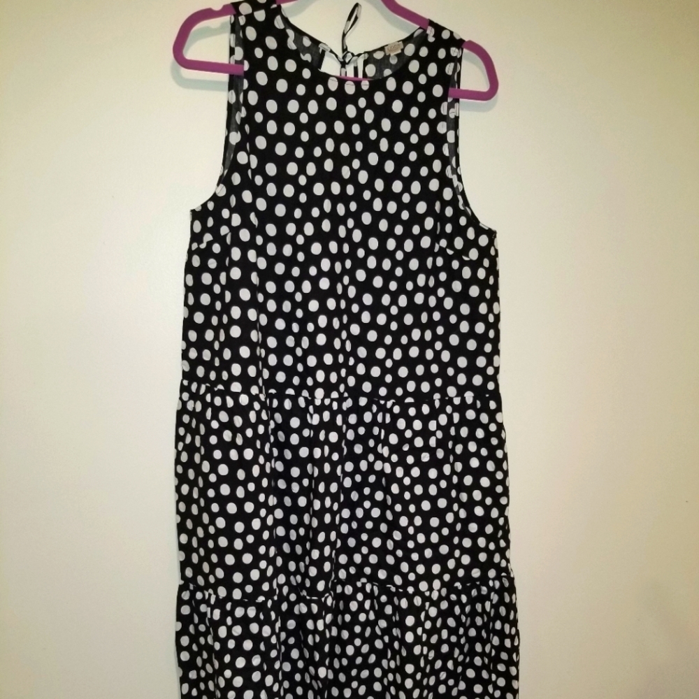 ⚓🧭LOFT BEACH POLKA DOT DRESS NWT